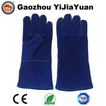 Blue Cow Split Leather Welding Industry Gants protecteurs de sécurité